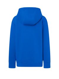 Blaue Kinder Kapuzen-Sweatjacke aus Bio-Baumwolle mit Kängurutaschen